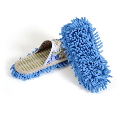 Chenille Dust Floor Cleaning Mopping Slippers