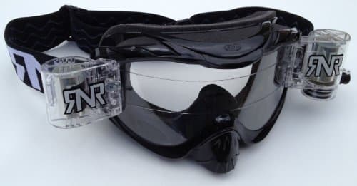 RNR RIP N ROLL HYBRID FULLY LOADED MOTOCROSS MX GOGGLES BLACK