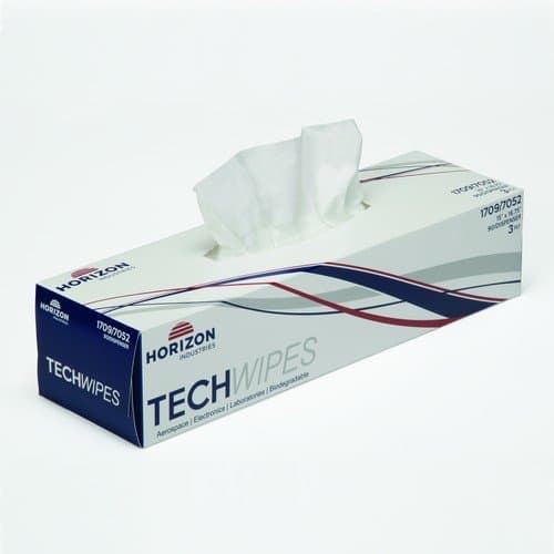 1709-3-Ply Tissue TechWipes, 15 Boxes per Case (1350 Sheets)
