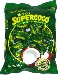 SUPER TURRON SUPERCOCO ALL NATURAL COCONUT CANDY 50 COUNT