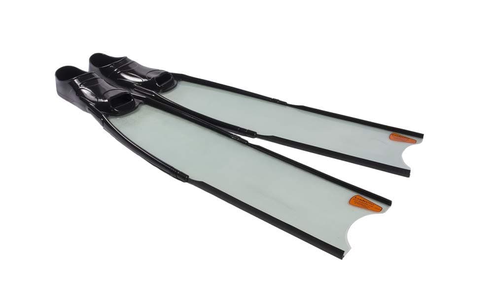 Ice Fibreglass Freediving Long Fins with Comfortable Foot Pocket