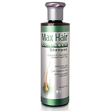 Medicare Europe Max Hair Collagen Shampoo - L-Cystine, Collagen & Biotin - Paraben Free - 250ML - Unisex Adults - Hair Loss, Aging