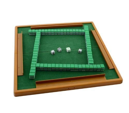 Folding mahjong table with mini mahjong full set anywhere (japan import)