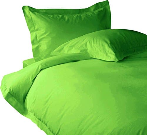 Classic Hotel Quality 1PC Duvet Cover 2000 Thread Count Twin 100% Egyptian Quality Parrot Green Solid by Anky Bedding