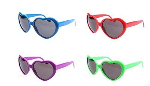 Liroyal Love Heart Shaped Sunglasses Many Colors