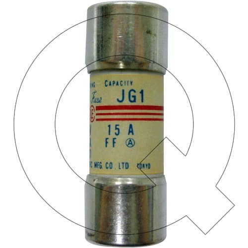 Utsunomiya Cello-Lite JG1-15 - 15 Amp. Non-Renewable Cylindrical Cartridge Fuse