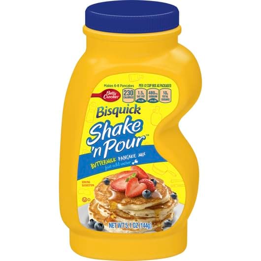 Shake'N Pour Buttermilk Pancake Mix, 5.1 Ounce Containers (Pack of 6)