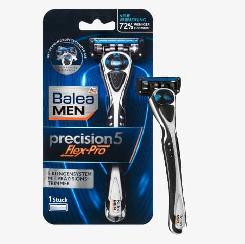 Isana Balea Men precision5 Flex-Pro Razor, 1 count, Silver