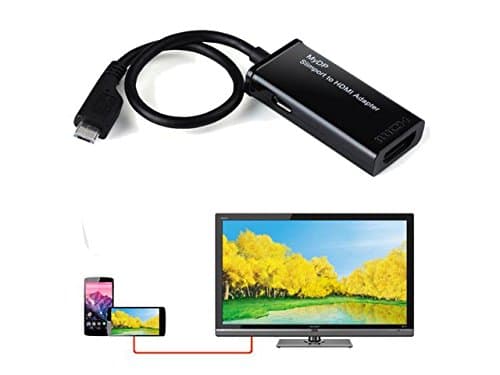 Professional SlimPort HDMI Adapter for LG G Pad 8.3 Tablet! Connect while charging to any HDMI TV, HDMI Monitor, HDMI Projectors, or any HDMI Enabled device. (Black)