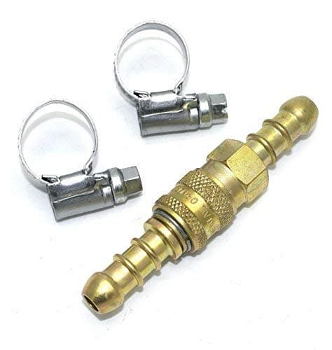 continental/1stserie Inline Quick Release Fitting Coupling for 8mm propane/butane gas + 2 Clips