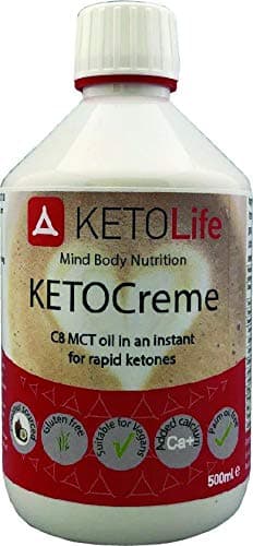 KETOCreme C8 MCT Oil Emulsion 500ml for Rapid Ketones