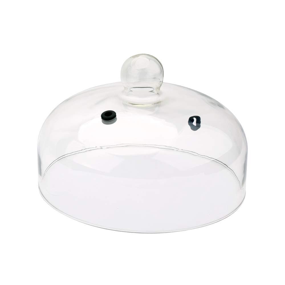 SousVideTools | Glass Dome Plate Cloche with Valve | Food Smoker Bell Jar