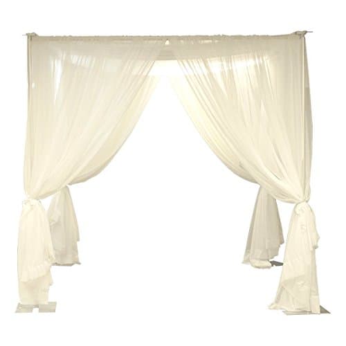 Georgia Expo Wedding Canopy/Chuppah 8FT H Sheer Wedding Canopy with Top