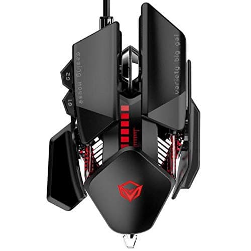 MEETIONGM80 - Transformers Mechanical Gaming Mouse (4000 DPI) - For PC & Laptop - Black