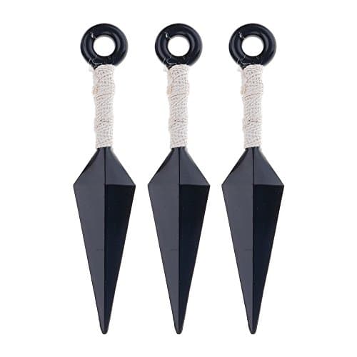 WEKA 3PCS Portable Plastic Big Kunai Throwing Dart Kid Japanese Ninja Cosplay Toy