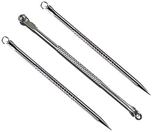 Visore Others Stainless Steel Blackhead Remover Needle, PACk Of 3