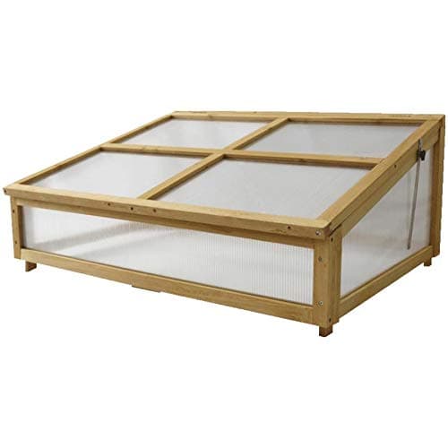 VegTrugClassic Cold Frame, Durable and Spacious Wooden Frame, Ideal Gardening Accessories, Natural, 1m
