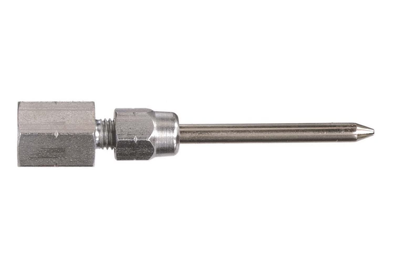 5803 Grease Needle Nozzle with Hardened Steel Tip for Lubrication of Flush-Type or Hard-to-Reach Hydraulic-Type Fittings, Connects to Any Hand-Held Gun; 1/8 Inch NPT (f) Thread Size