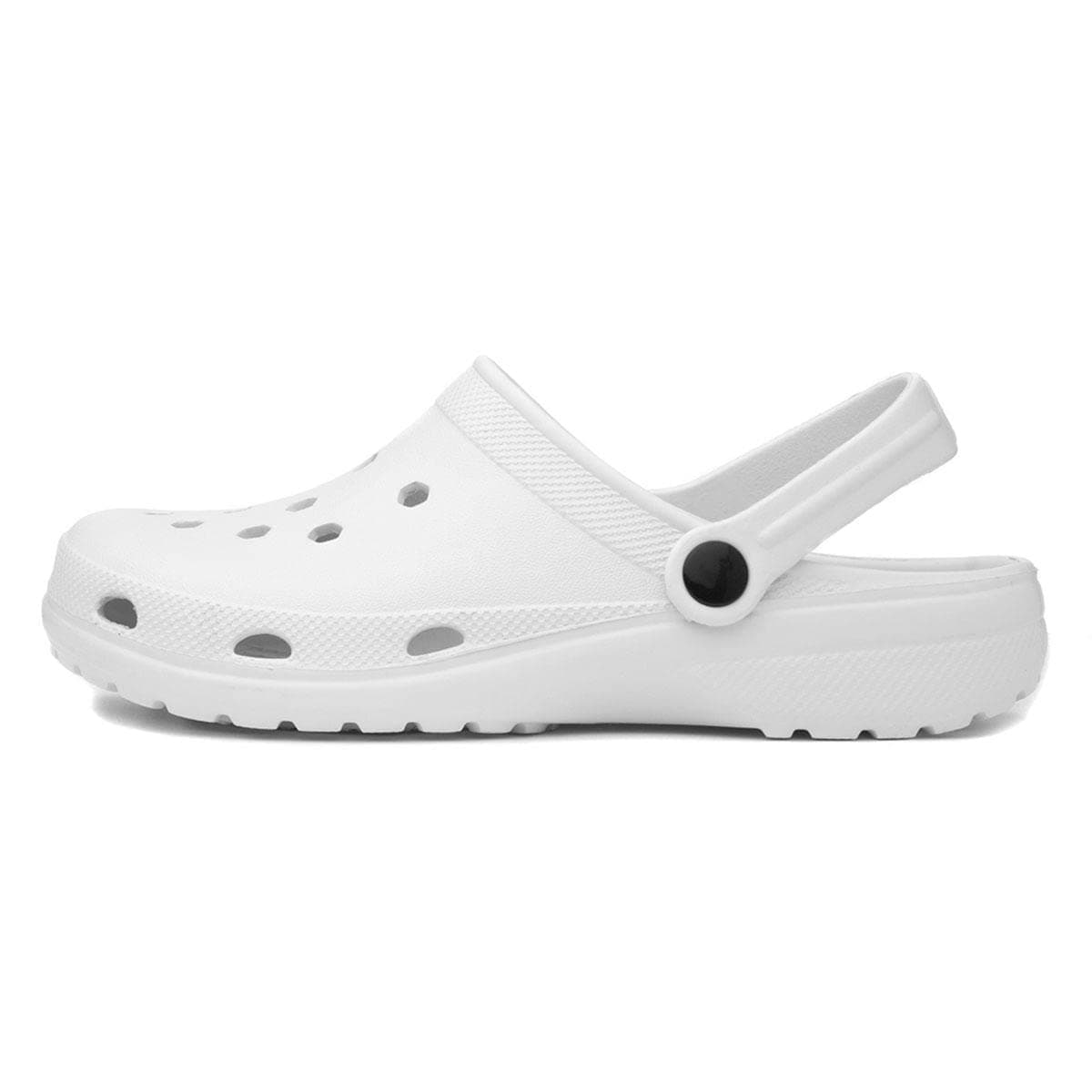 Womens White Slip On EVA Clog