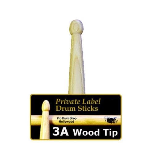 Pro Drum Shop Private Label Sticks - Model: 3A - Wood Tip