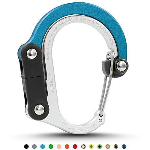 HEROCLIP Carabiner Clip and Hook (Mini) | For Travel, Luggage, and Small Bags