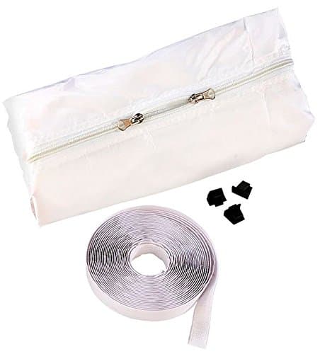 Sichler Haushaltsgeräte Outlet: Exhaust Seal for Mobile Devices Hot Stop (Air Conditioning Window), Grey/White