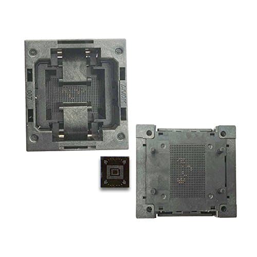 eMMC reader test socket, burn-in socket, size 11.5x13 pin pitch 0.5mm, for BGA 153 and BGA 169 testing, eMMC adapter, for data recovery reading and re-writting Open Top Structure