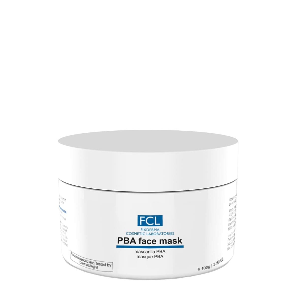 Fixderma Cosmetic Laboratories PBA Face Mask | PHA-BHA-AHA Face Pack | Nourishes Skin | Removes Dead Cells | Shrinks Open Pores | Evens Skin Tone| Reduces Skin Ageing | Provides Glowing Skin| 100g