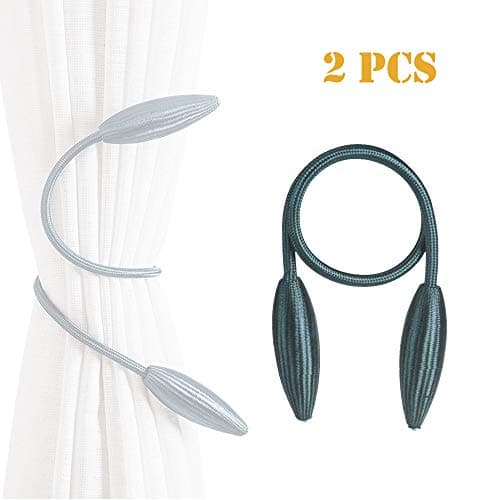 OEXEO 2 PCS Curtain Tiebacks Random Modelling Curtain Holdbacks Drapery Tie Backs,Decorative Rope Hook for Window Blackout and Sheer Panels No Need Punching (B-#2)