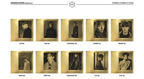 EXO - Exodus (2nd Album, Korean Version) TAO cover + 52pages Photobooklet + 1 EXODUS Random Card + 2 EXO photocards(8cmx5cm)