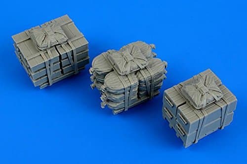 aerobonusaerobonus 1:48 US Army Load #3 Crates Ammo Boxes & Sacks - Resin Detail #480119