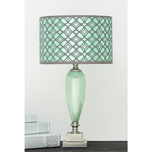 Casa Cortes Vanessa Glass and Fabric Table Lamp