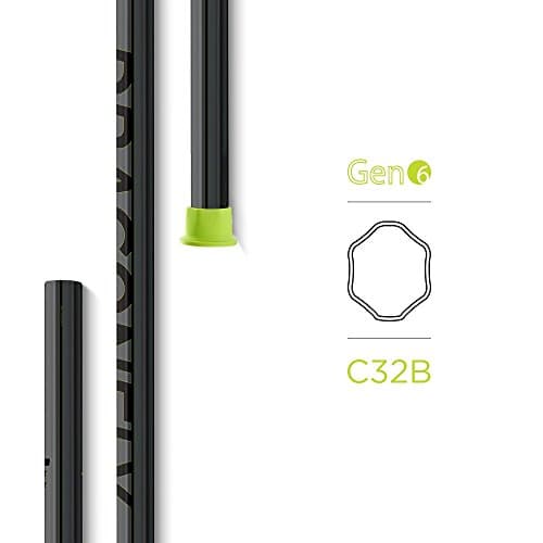 Epoch Lacrosse 6th Generation Dragonfly Carbon Fiber Short Stick Lacrosse Attack/Midfielder Shafts