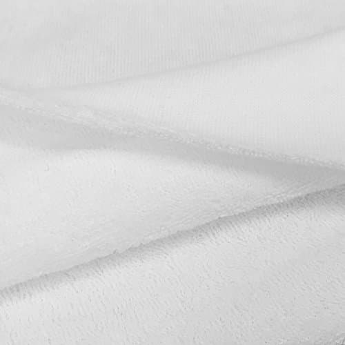 USA Made Premium Quality Loop Terry Fabric - White - 1 Yard