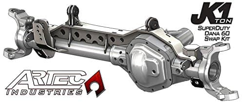 JK6033-GNKQ JK 1 Ton Superduty 99-04 Front Dana 60 Swap Kit with Adjustable Truss Upper Link Mount Single, 1 Pack