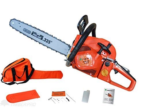 TIMBERPRO 20" 62cc Petrol Chainsaw with Genuine Oregon Pro-Am Bar and Chain
