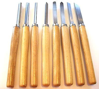 8pc Professional Wood Lathe Chisel Turning Set