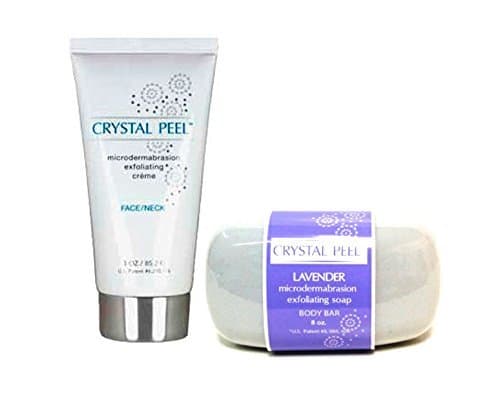 Crystal Peel MicroDermabrasion LAVENDER Soap (8 oz) & Microdermabrasion EXFOLIATOR Creme (3 oz) - DUO