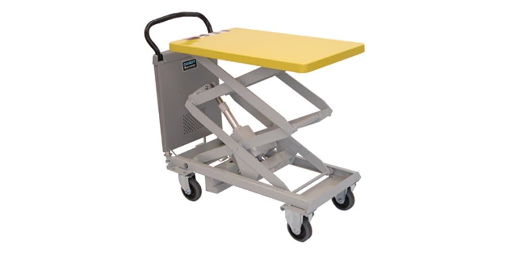 Southworth Products PLM-150 Dandy Powered Scissor Lift Cart, Battery Operated, 330 lb. Capacity, 20" x 31.5" Platform