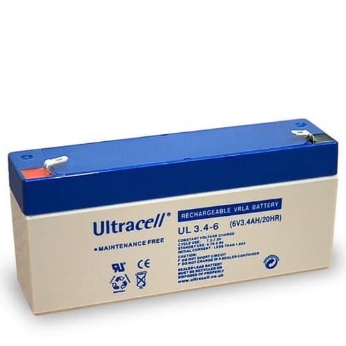 UL3.4-6 maintenance free rechargeable battery 6V 3.4Ah/20HR VdS