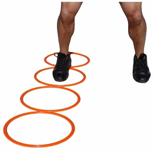 Workoutz Flat Hoop Agility Circle Rings - Set of 12