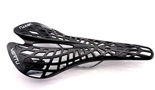 CarbonEnmyBICYCLE_SEAT Saddle, Plastic, Memory Foam, 280 mm x 130 mm, 180 g, Black and White, Unisex-Adults