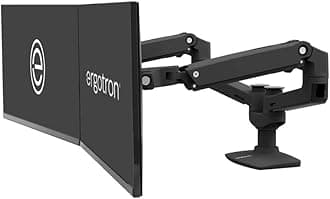 LX Desk Mount Dual Monitor Arm Horizontal