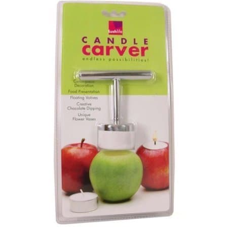 Candle Carver LushLife Silver Coloring and White Fruit and Vegetable Candle Carver
