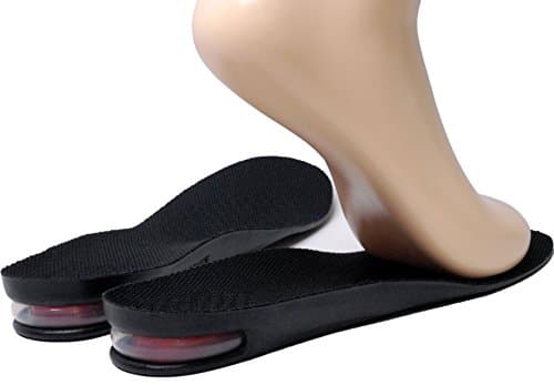 Stylebiz Height increase insole Air Cushion 1 Inch(2.5cm) Up for Men and Women-Black Color (US Women's size 6-8)