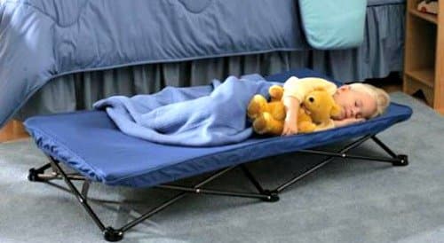 ArtMuseKits Kids, Child Size, Toddler, Portable, Travel Sleeping Cot (Blue)