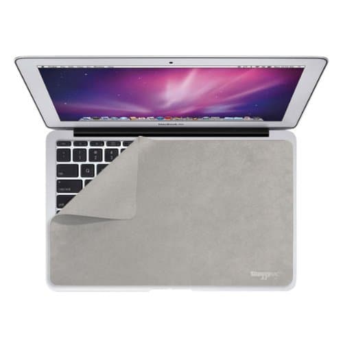 Laptop Screen Protector, Keyboard Cover, Cleaning Microfiber Wipe, Swiper Pad for MacBook Air 11.6" (Alloy)