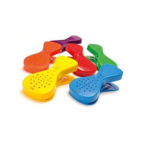 Rainbow Talking Pegs attach by clip or magnet record for upto 10 seconds (UB)