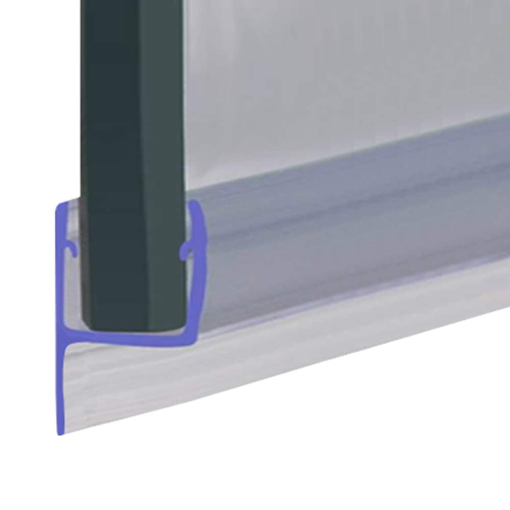 Shower Seal for Screens, Doors or Panels | Fits 4, 5 or 6mm Glass | Straight Soft h Fin Shape | Seals Gaps of Up to 25mm | 90cm, 140cm or 2m Long | FIN007-25 (140cm)