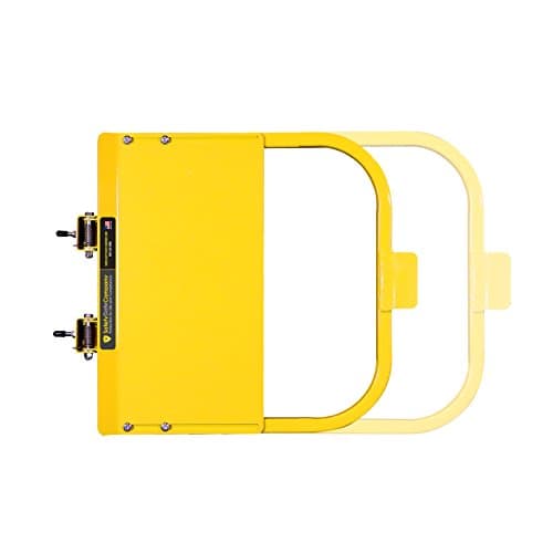 Self-Closing Yellow Safety Gate for Flat Bar or Wall Mount 19-25" • 100% USA Made